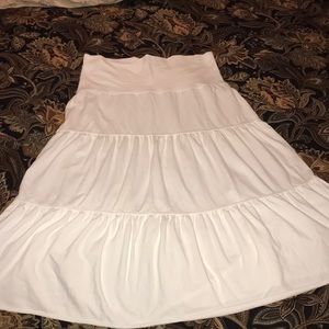 Ann Taylor LoftWhite Cotton Skirt
